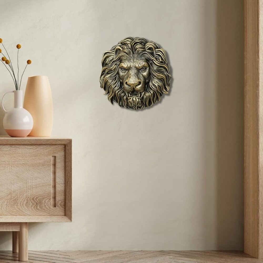3D  Lion Head Wall Decor NEW